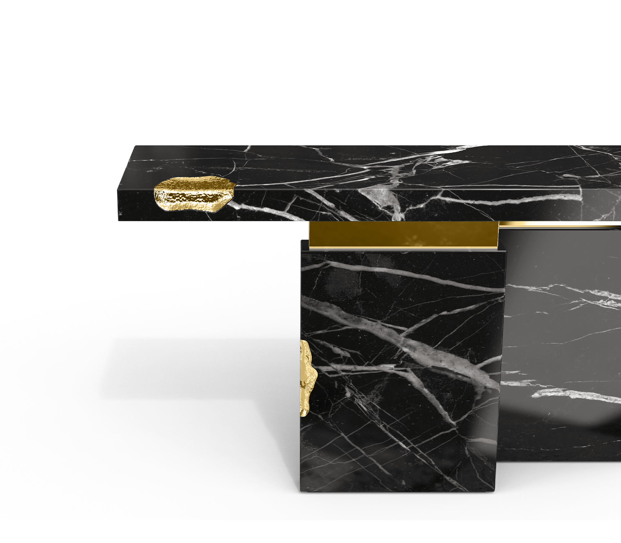 Consolle in Marmo Nero Marquina Dominion