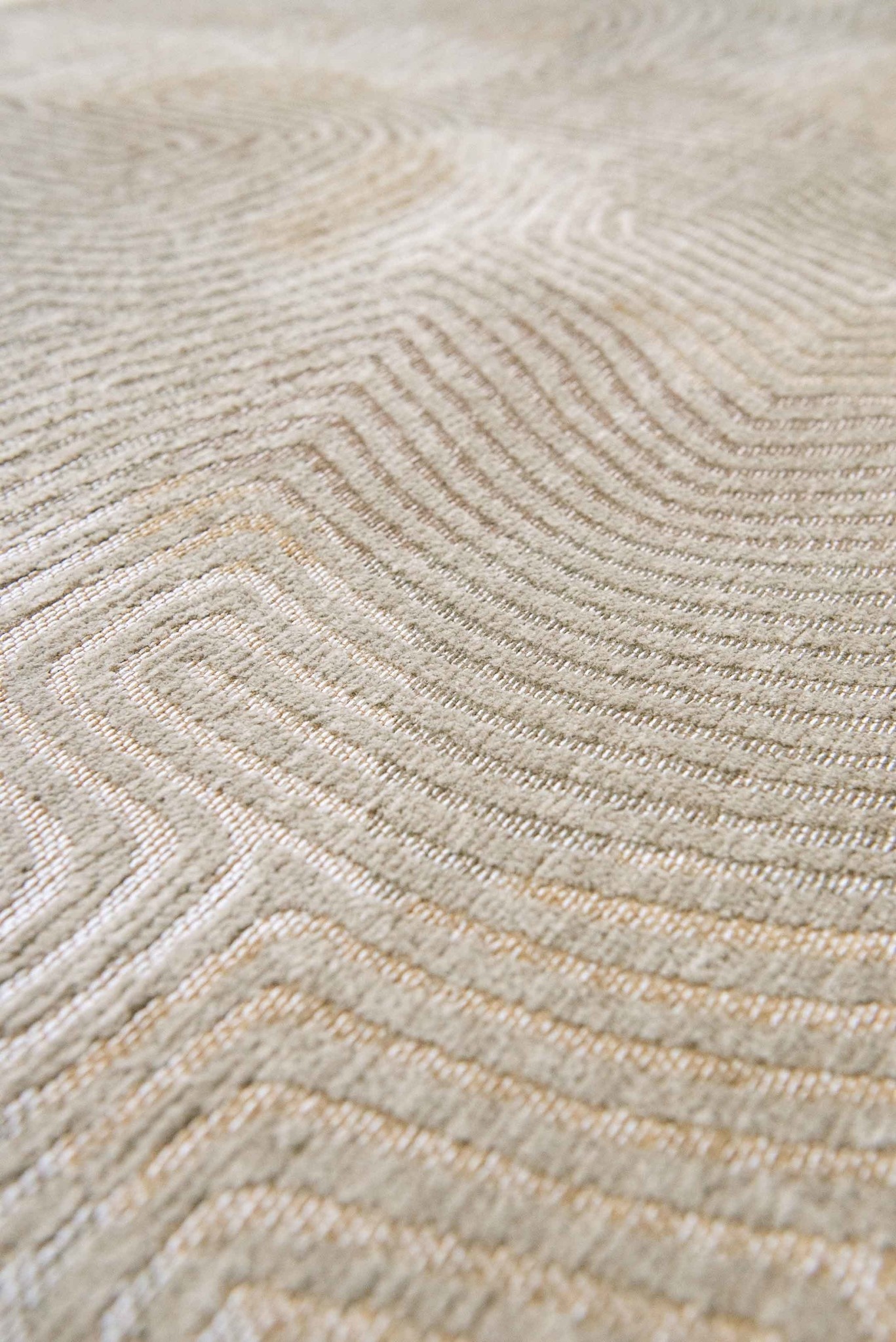 Tappeto Rotondo Beige Conchiglia 9229