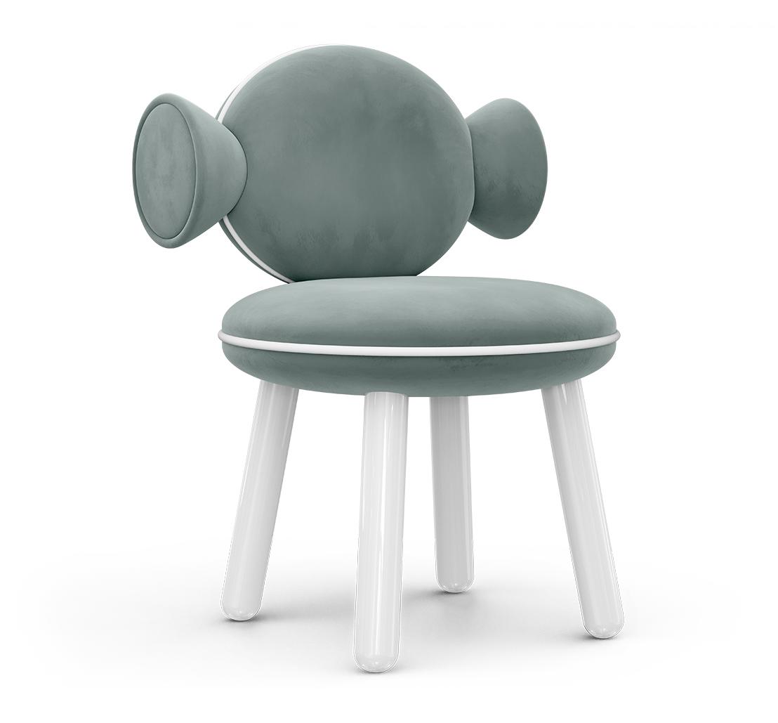 Sedia Per Bambini Lollipop Blue Puff