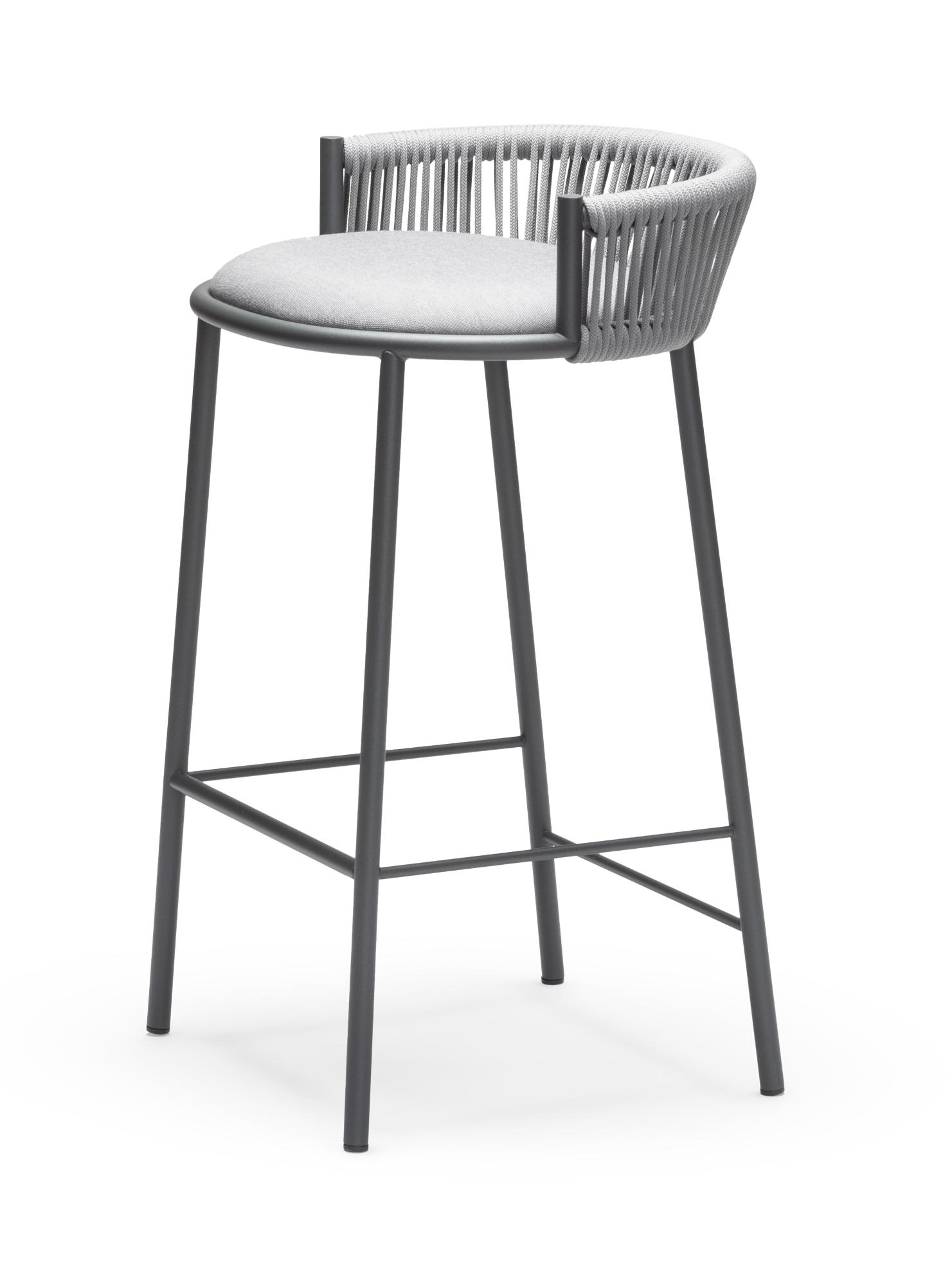 Sgabello da Bar da Esterno Millie SG-65 Grigio
