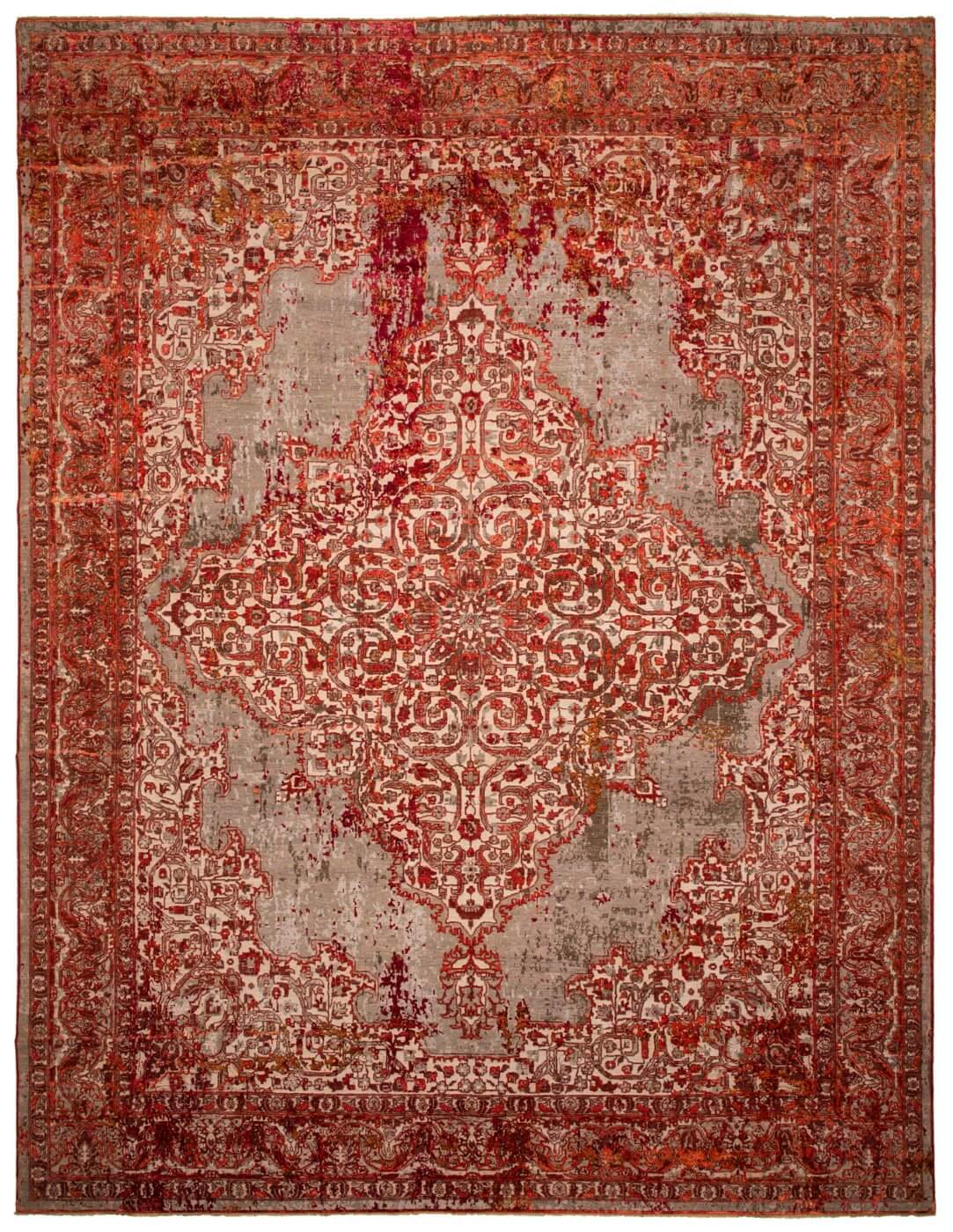 Tappeto Tabriz Artwork 8 Rosso