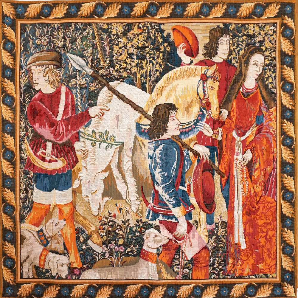 Arazzo Unicorno Ferito