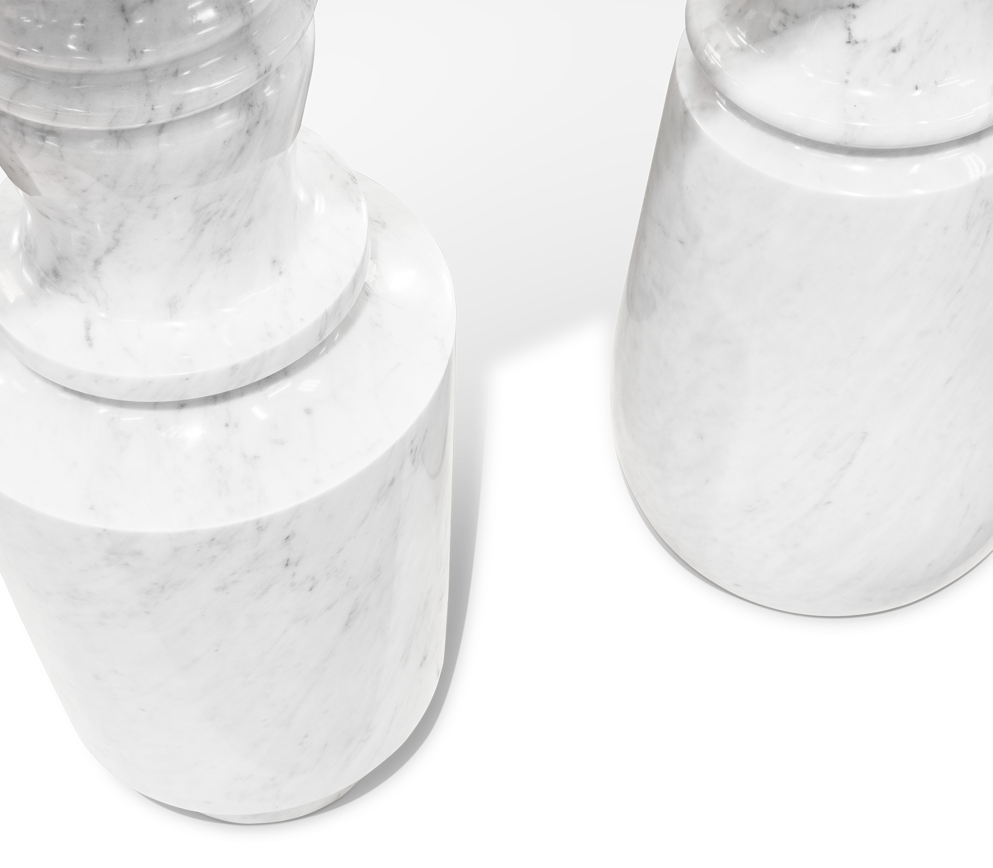 Consolle in Marmo Carrara Obsidian