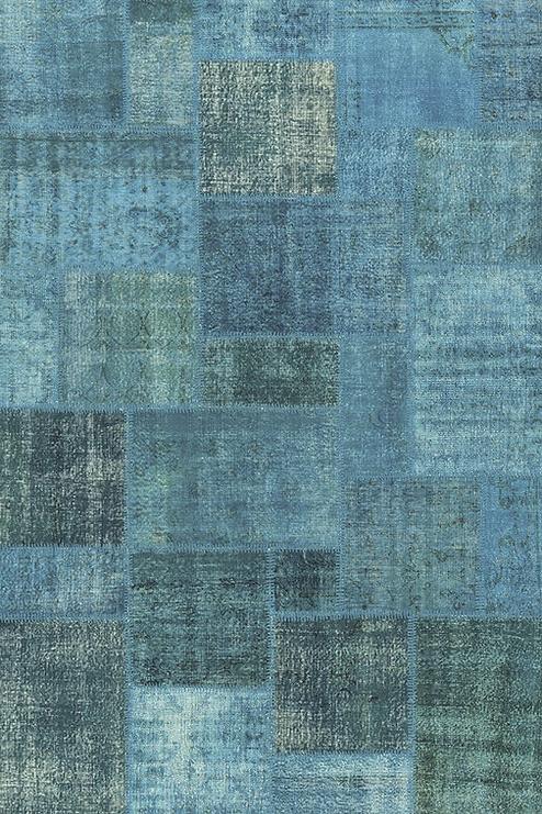 Tappeto Patchwork Turchese Scuro | Misura: 300 x 400 cm