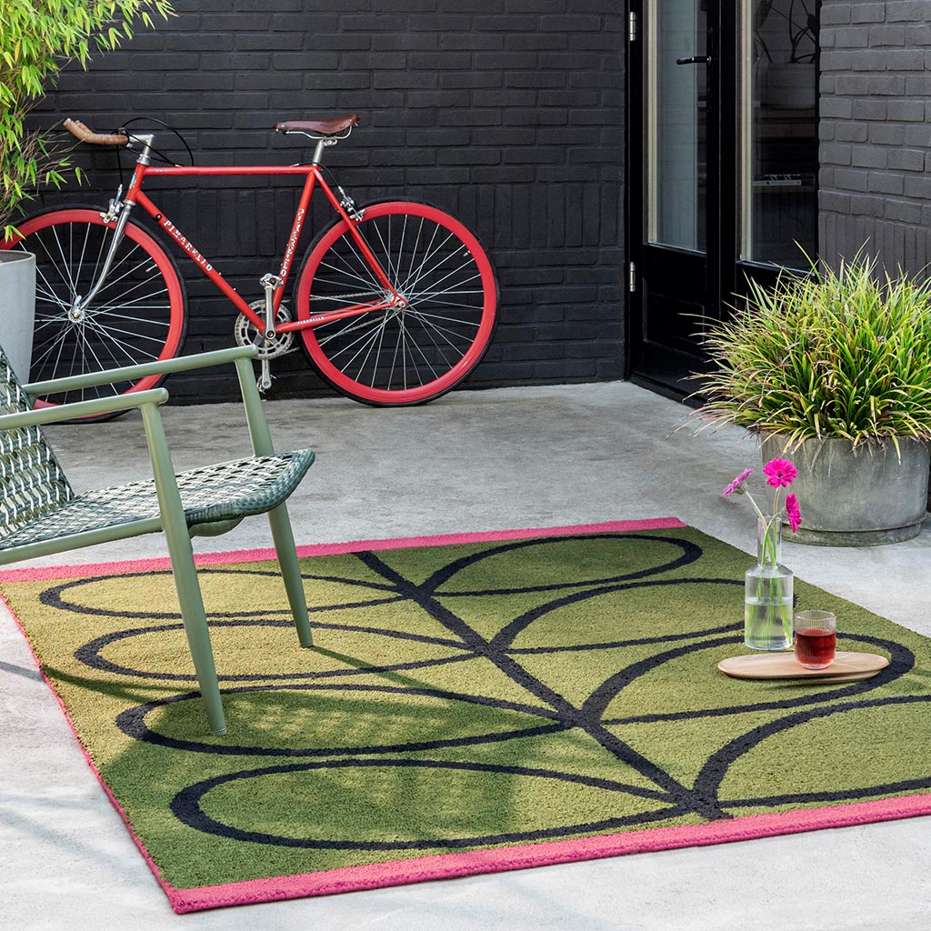 Tappeto Stelo Lineare Oliva Esterno | Misura: 200 x 280 cm