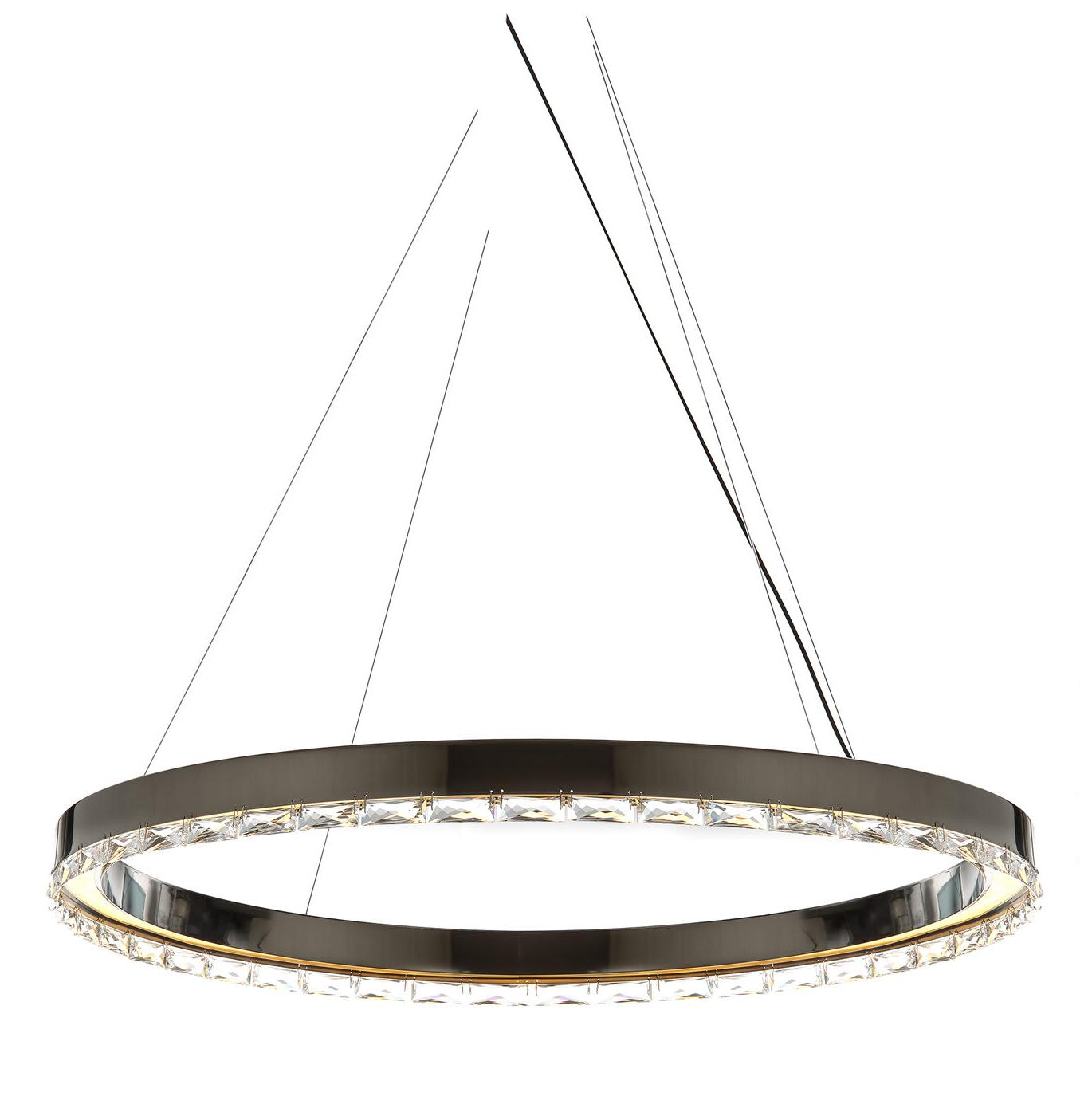 Lampadario ad Anello LED Asfour in Cristallo