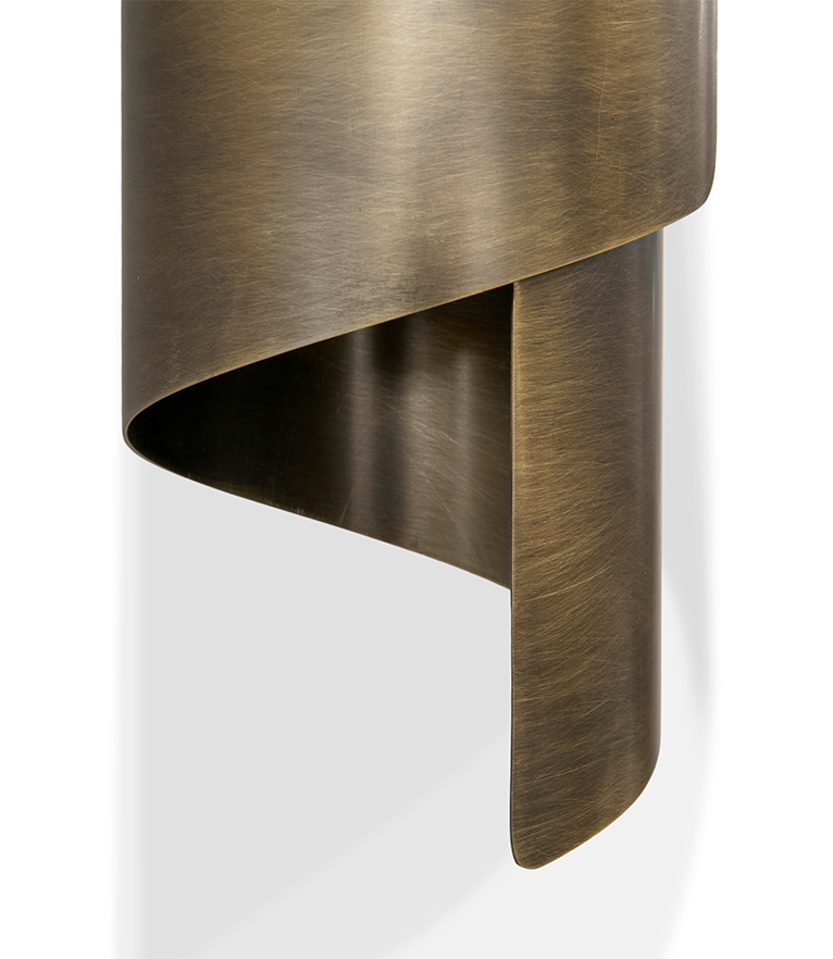 Applique da Parete in Ottone Invecchiato