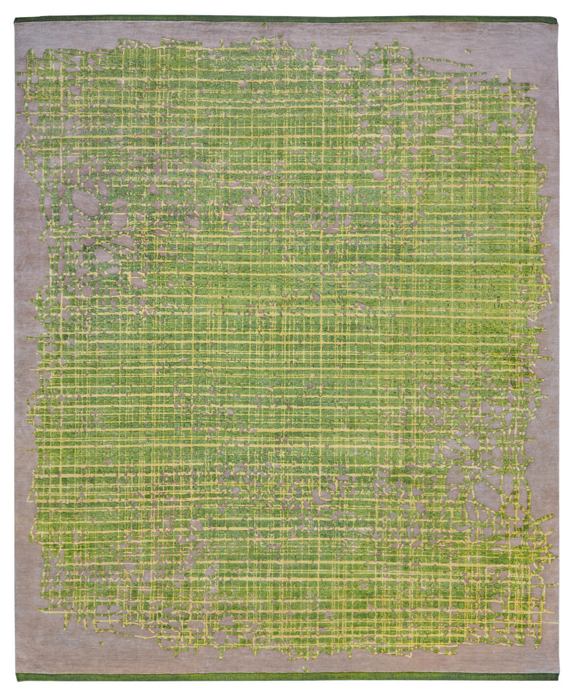 Tappeto Grid Enjoy Verde Grigio