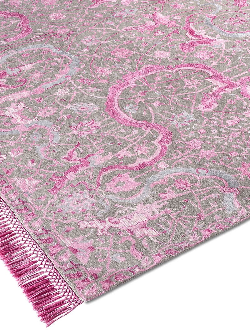 Tappeto Lusso Tabriz Rosa