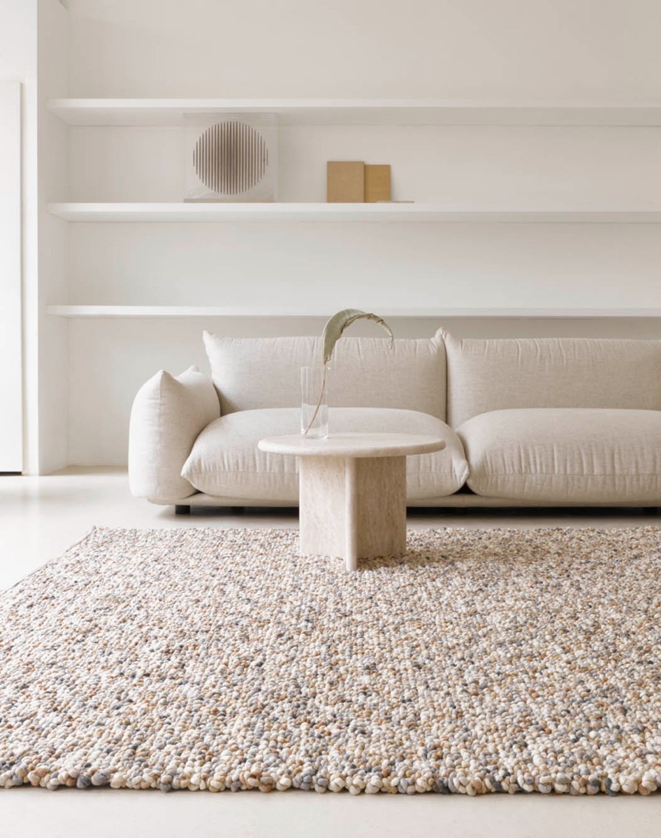 Tappeto Spiaggia Ciottoli Beige 129801