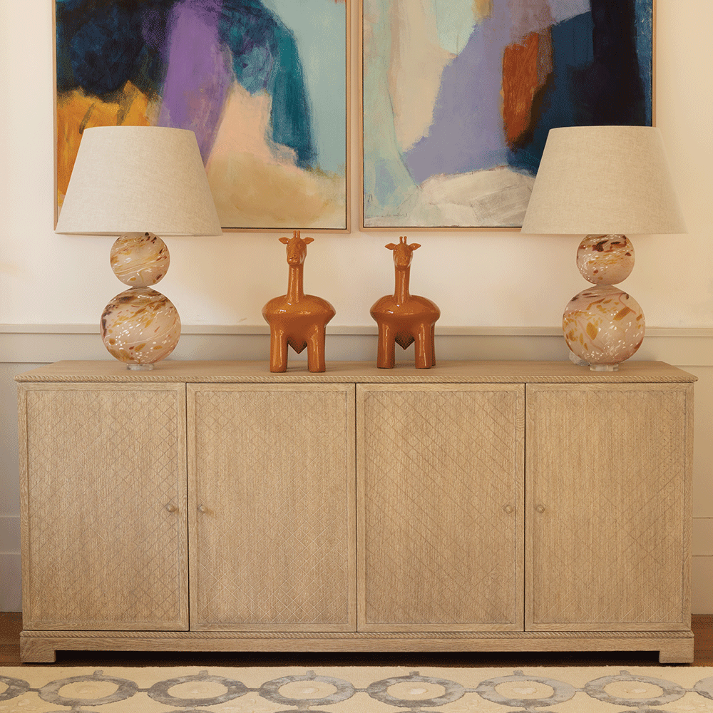 Credenza York Venetian White Oak