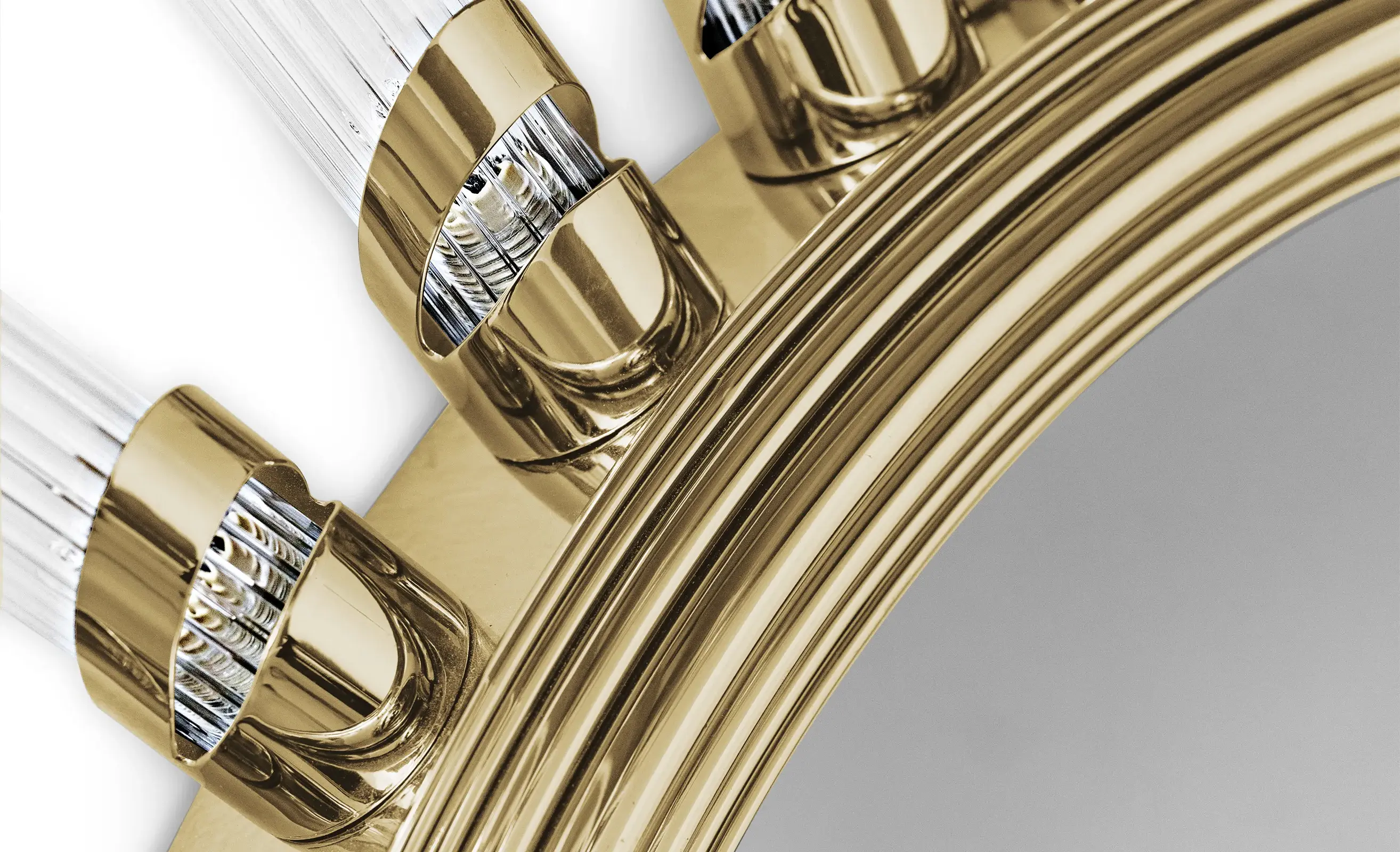 Specchio XL con Luce da Parete Regale