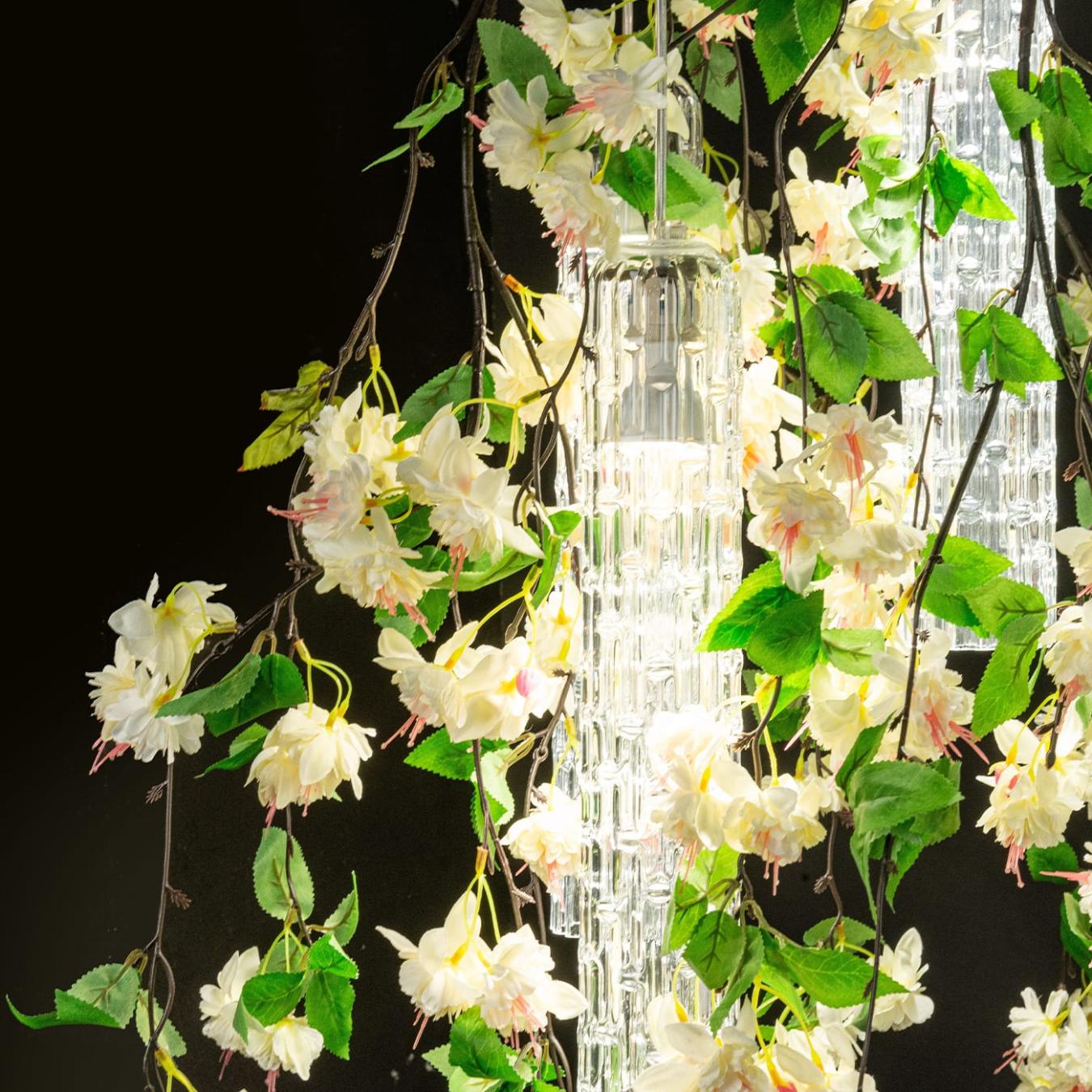Lampadario Piccolo White Cascade