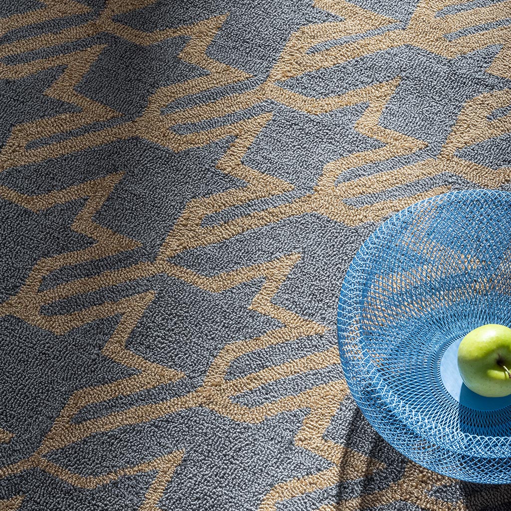Tappeto TB Houndstooth Blu Acqua Per Esterni | Misura: 250 x 350 cm