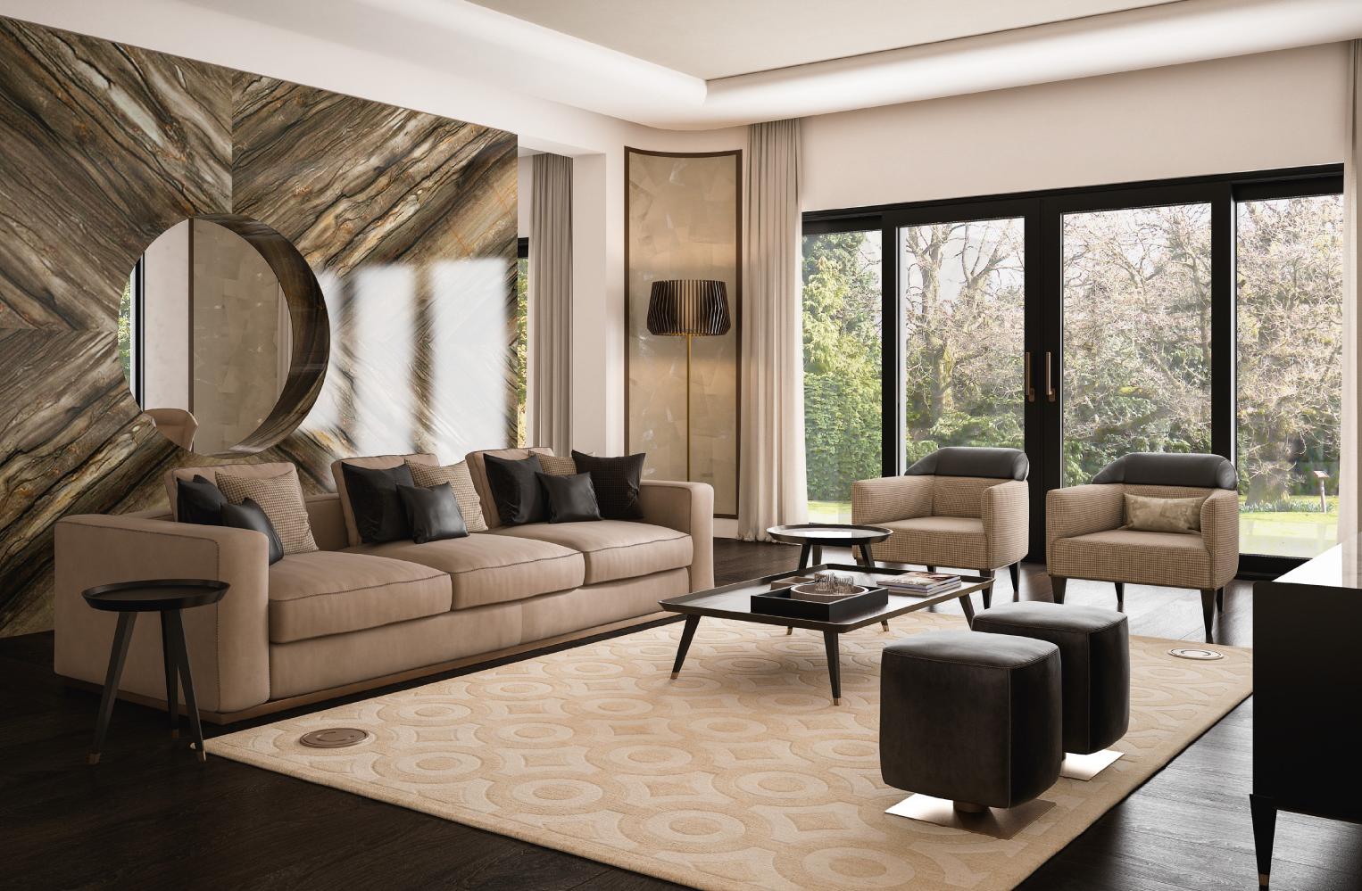 Poltrona Nero / Beige Occasional