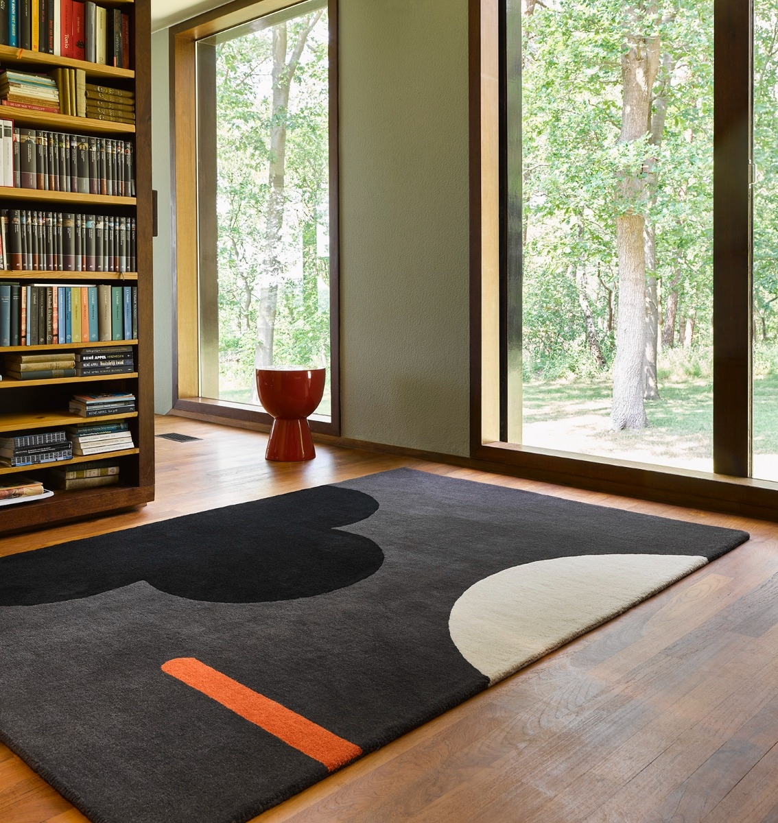 Tappeto Geo Flower Graphite | Misura: 120 x 180 cm