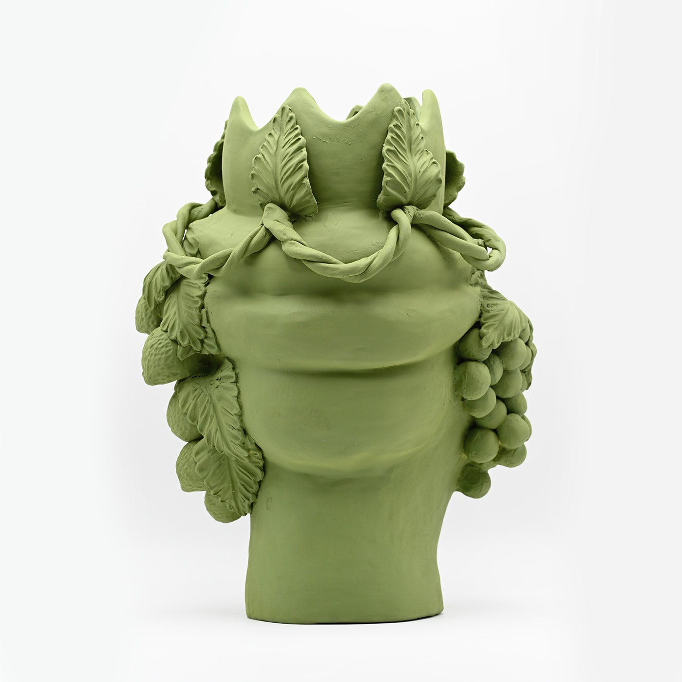 Testa di Moro Verde Opaco Scultura