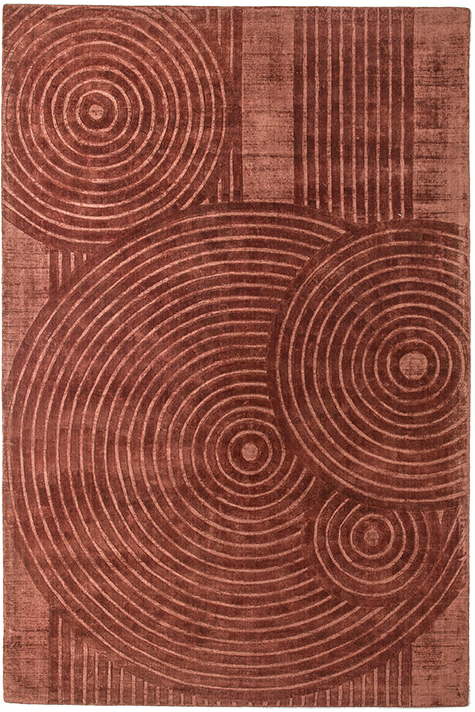 Tappeto Designer Moderno Ruggine | Misura: 200 x 200 cm