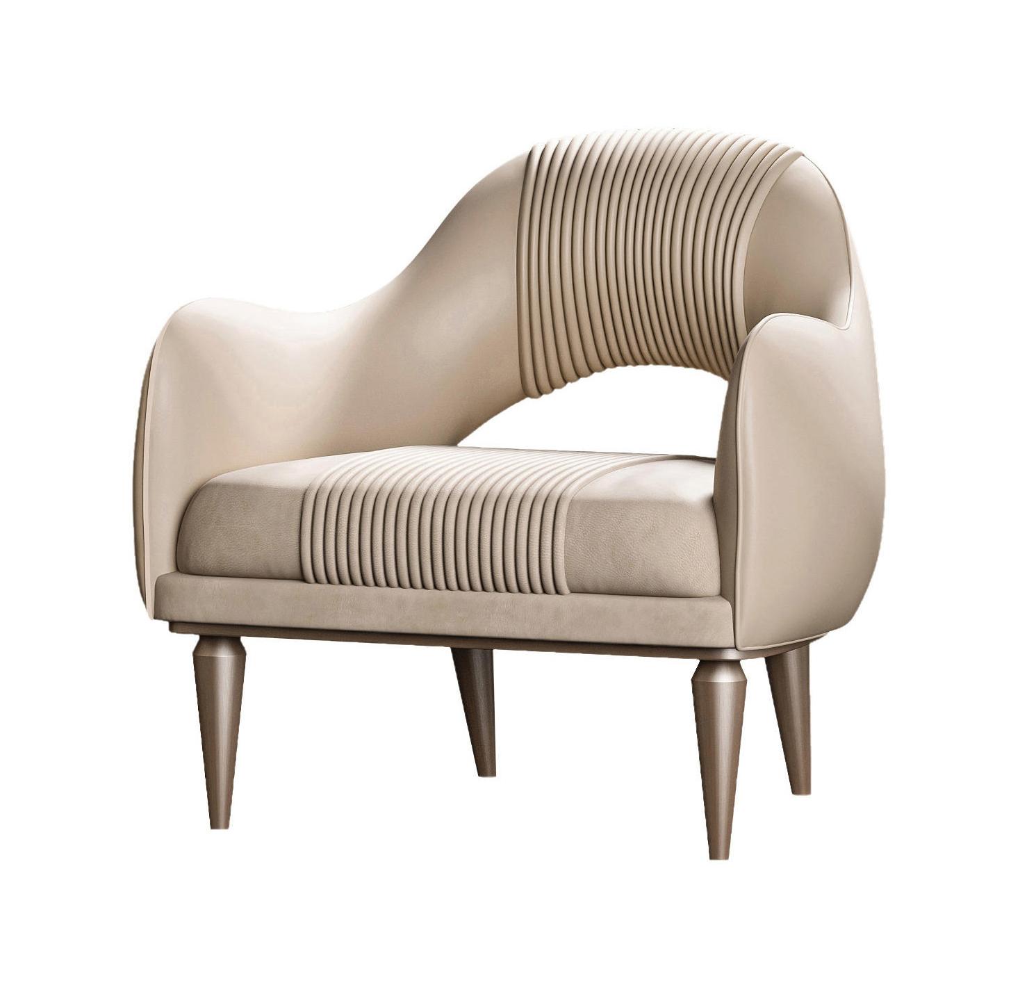 Poltrona Crema Raffinata
