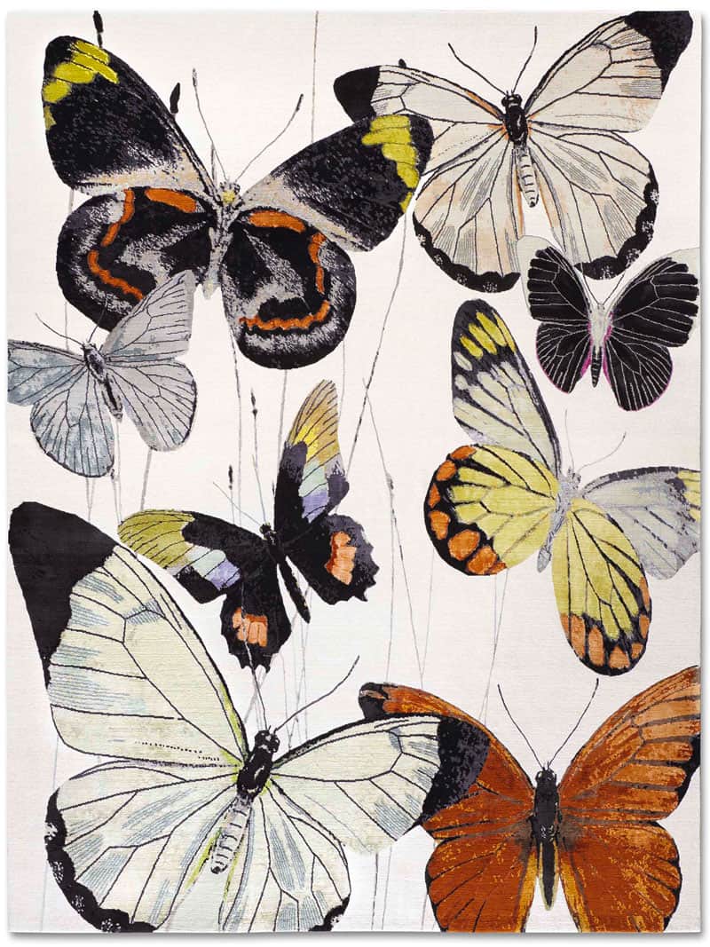 Tappeto Tessuto Butterfly