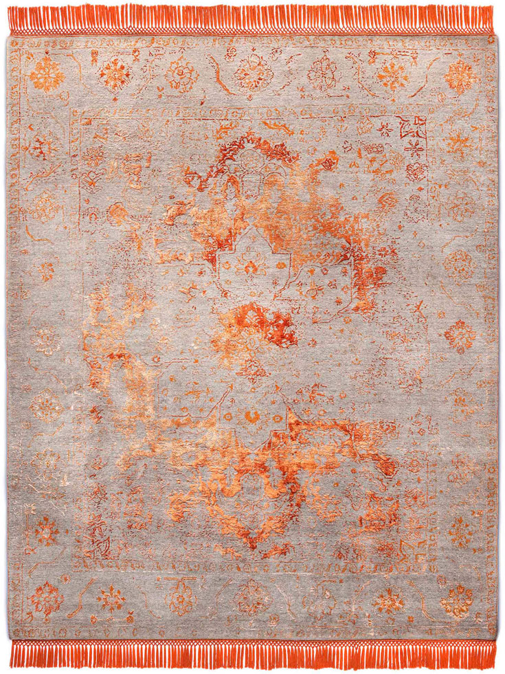 Tappeto Lusso Rame/Arancio