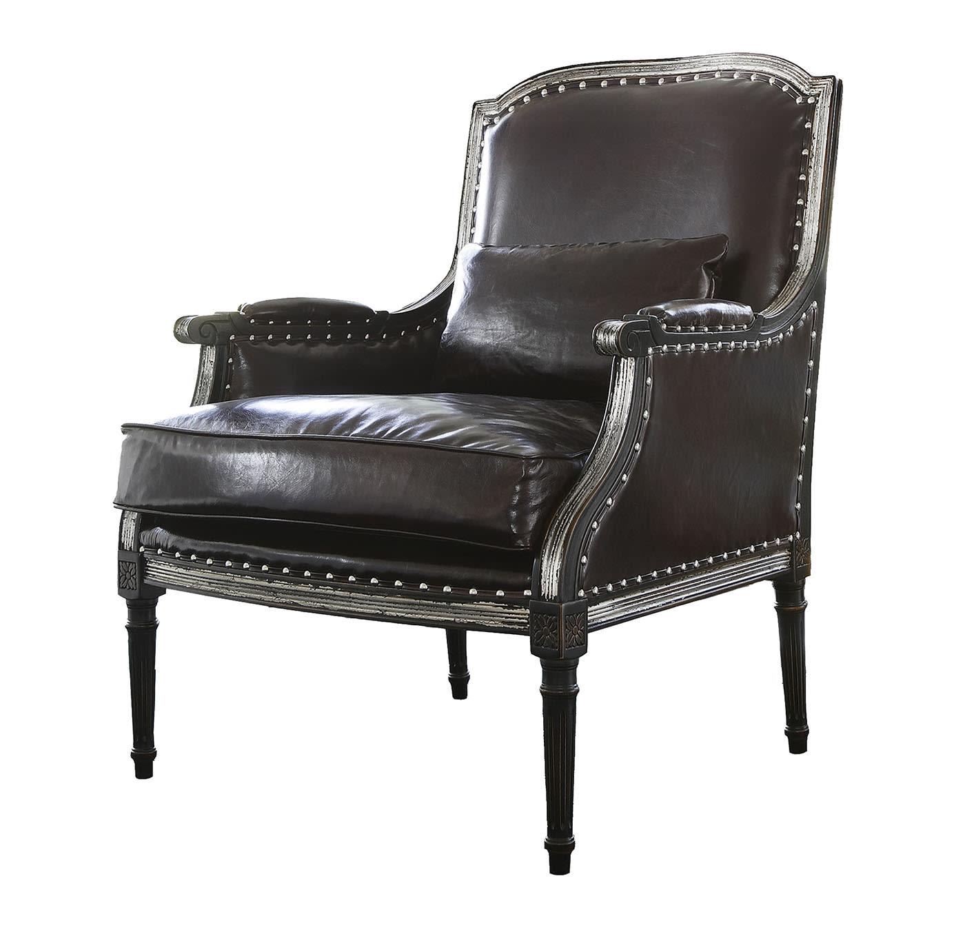 Poltrona in Pelle Nera