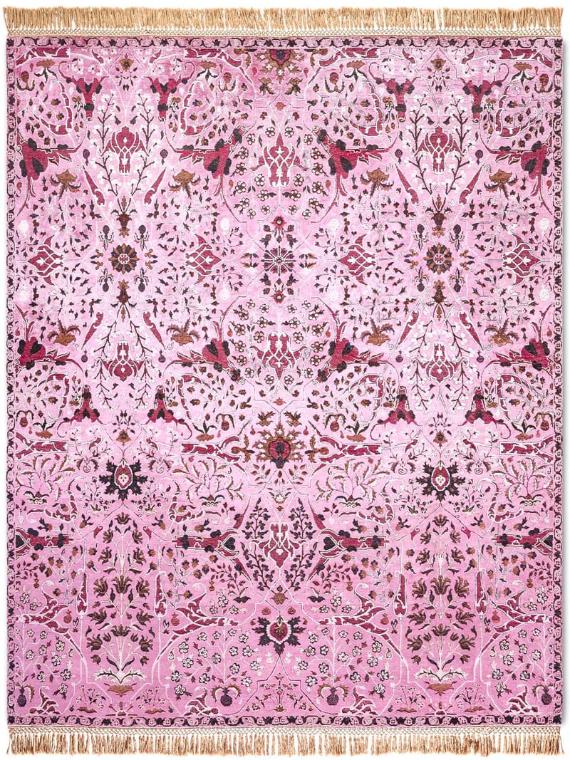 Tappeto Lusso Fatto a Mano Teheran Rosa | Misura: 274 x 365 cm