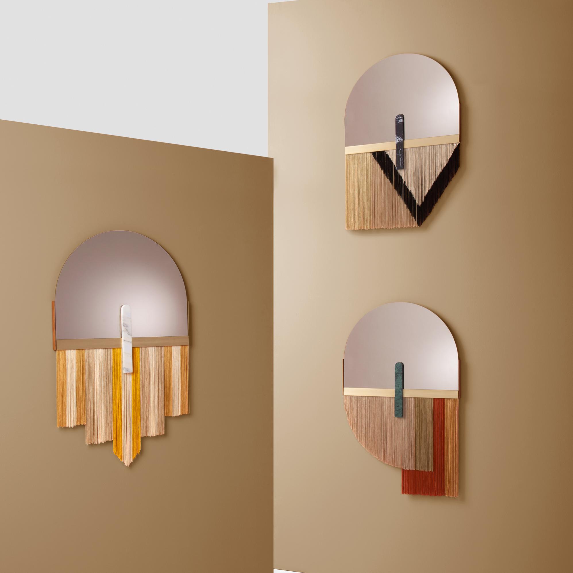 Specchio decorativo da parete Souk Yellow