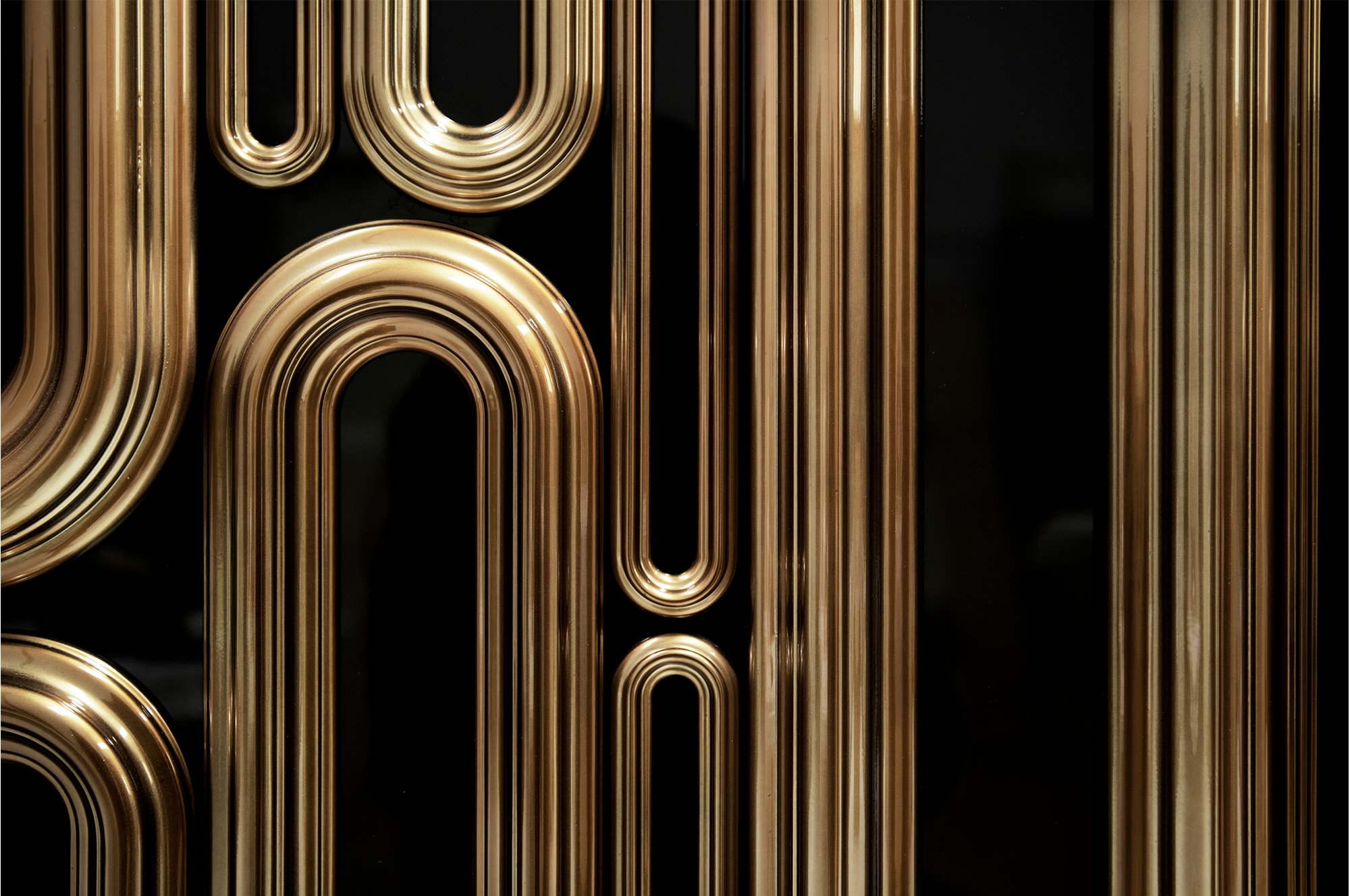 Credenza Dorata Ellipse