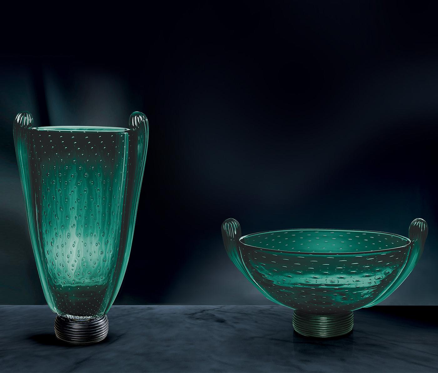 Ciotola Verde in Vetro di Murano