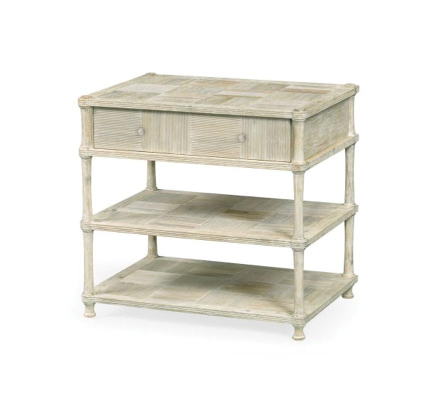 Tavolino laterale con cassetto Bywater Washed Acacia