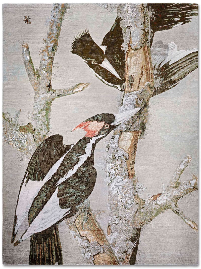 Tappeto Tessuto Due Uccelli | Misura: 250 x 300 cm