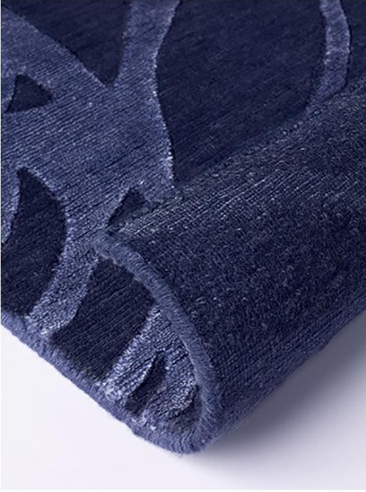 Tappeto Annodato Moderno Blu