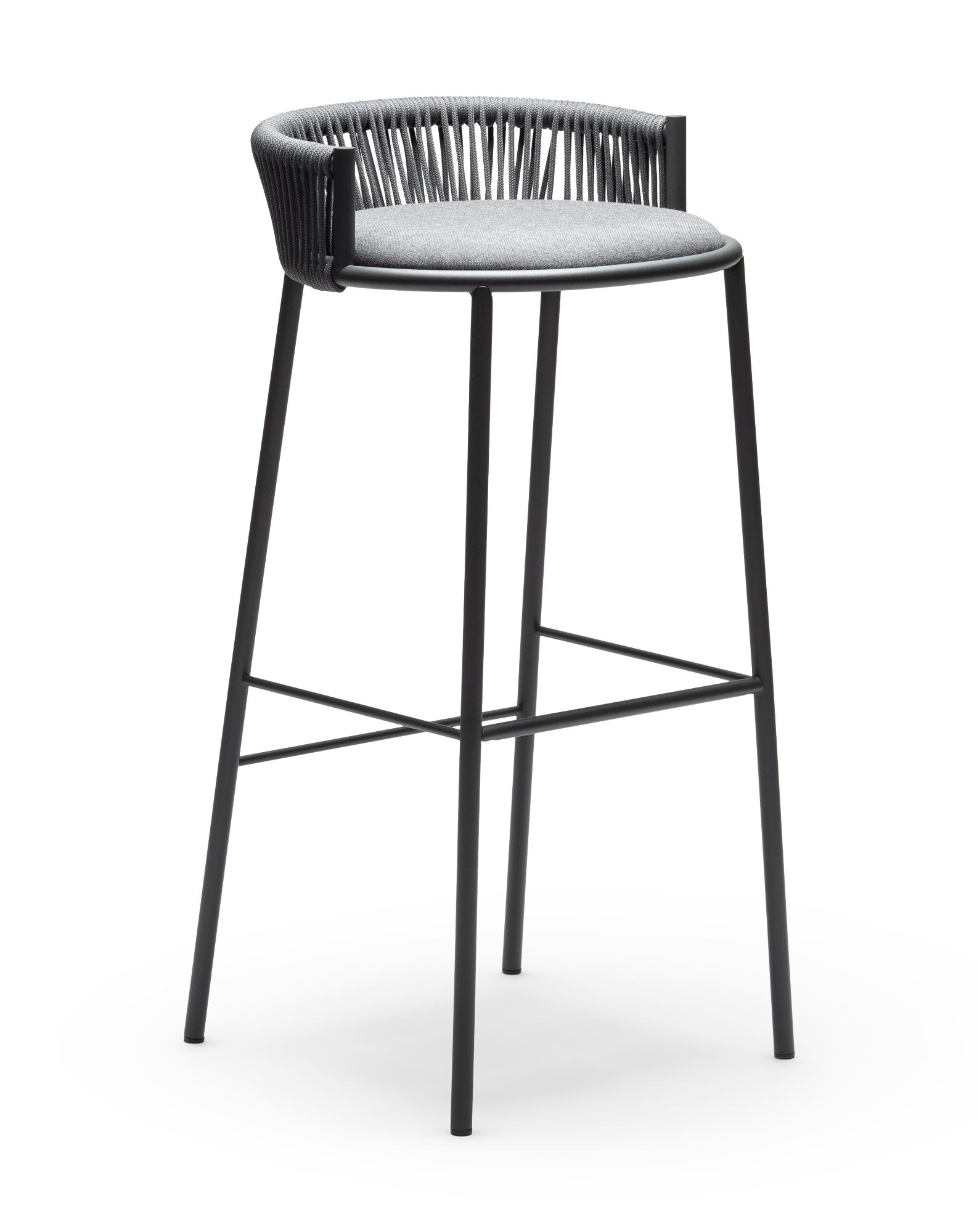 Sgabello da Bar da Esterno Millie SG-80 Grigio