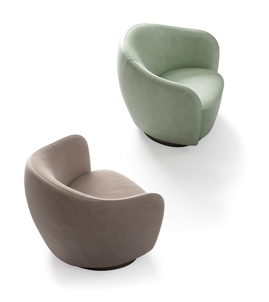 Poltrona Curva Isabel | Rivestimento: Leather type C
