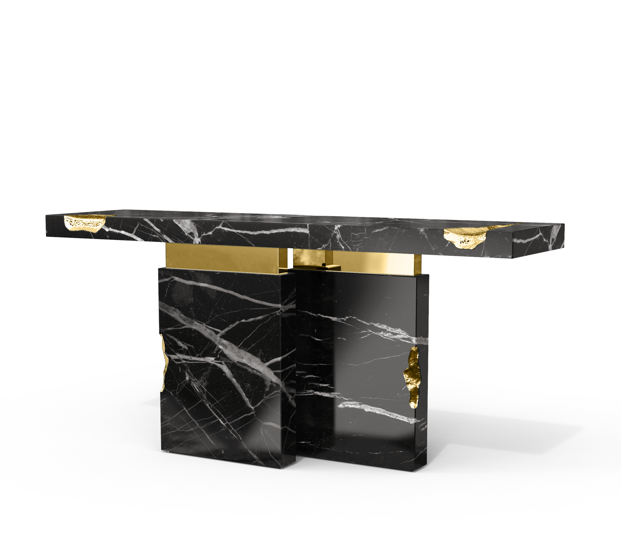 Consolle in Marmo Nero Marquina Dominion