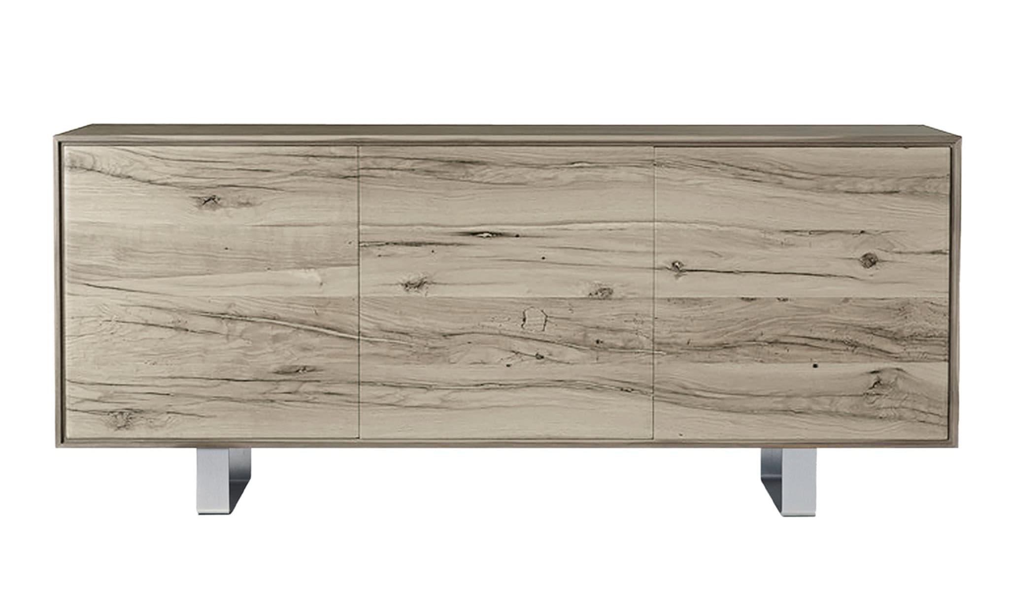 Credenza 3 Ante Materia Rovere Grigio | Configurazione: 2-Doors