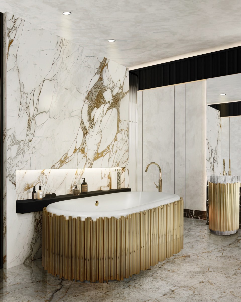 Lavabo A Colonna Harmony Black / Gold - 3