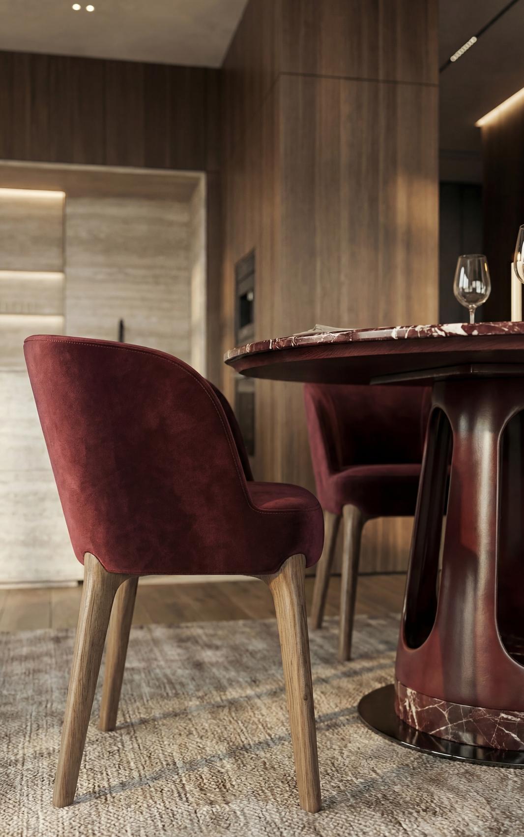 Tavolo da Pranzo Ovale Aura in Marmo