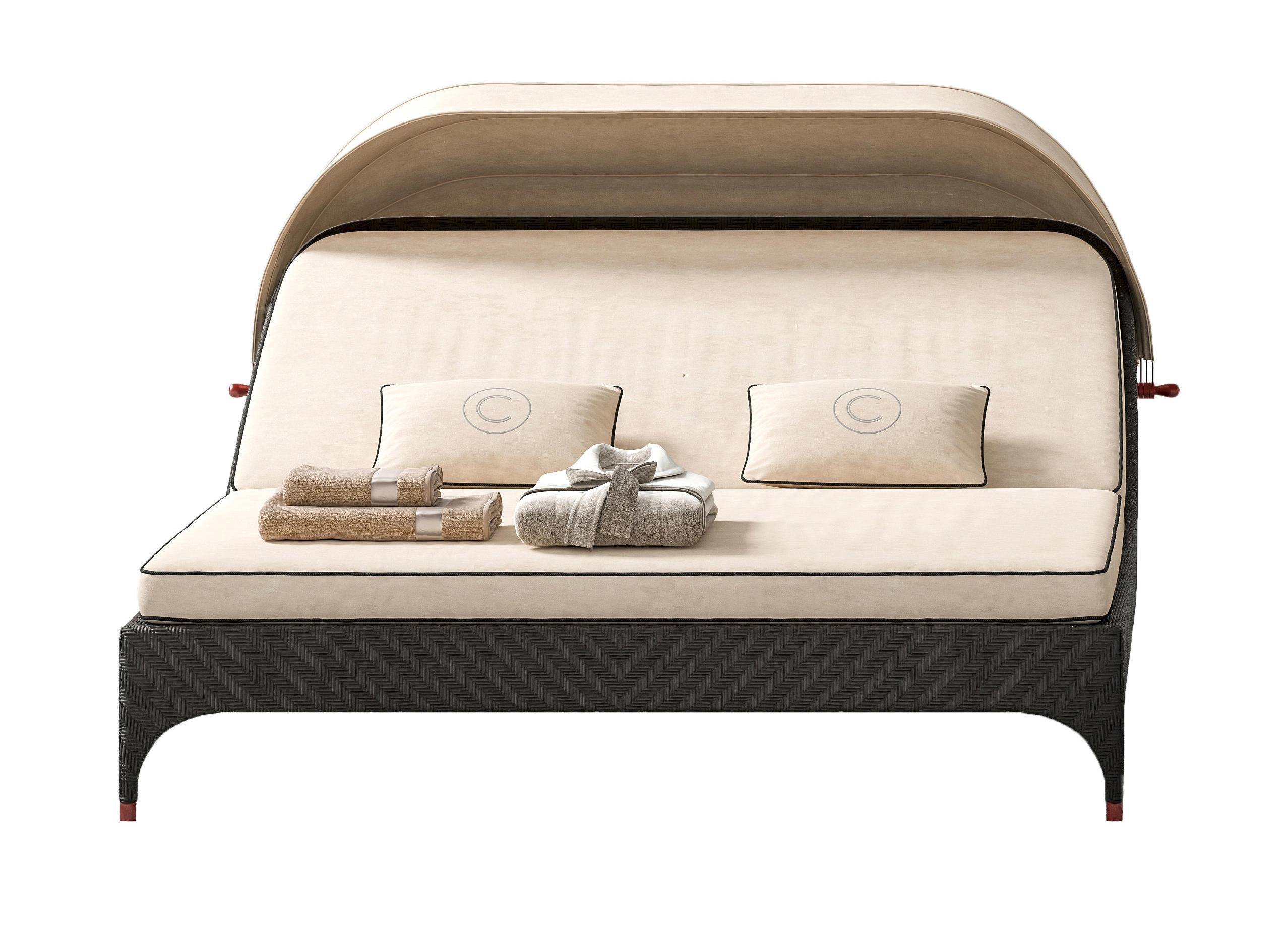 Daybed Italiano Due Posti Con Tenda Parasole