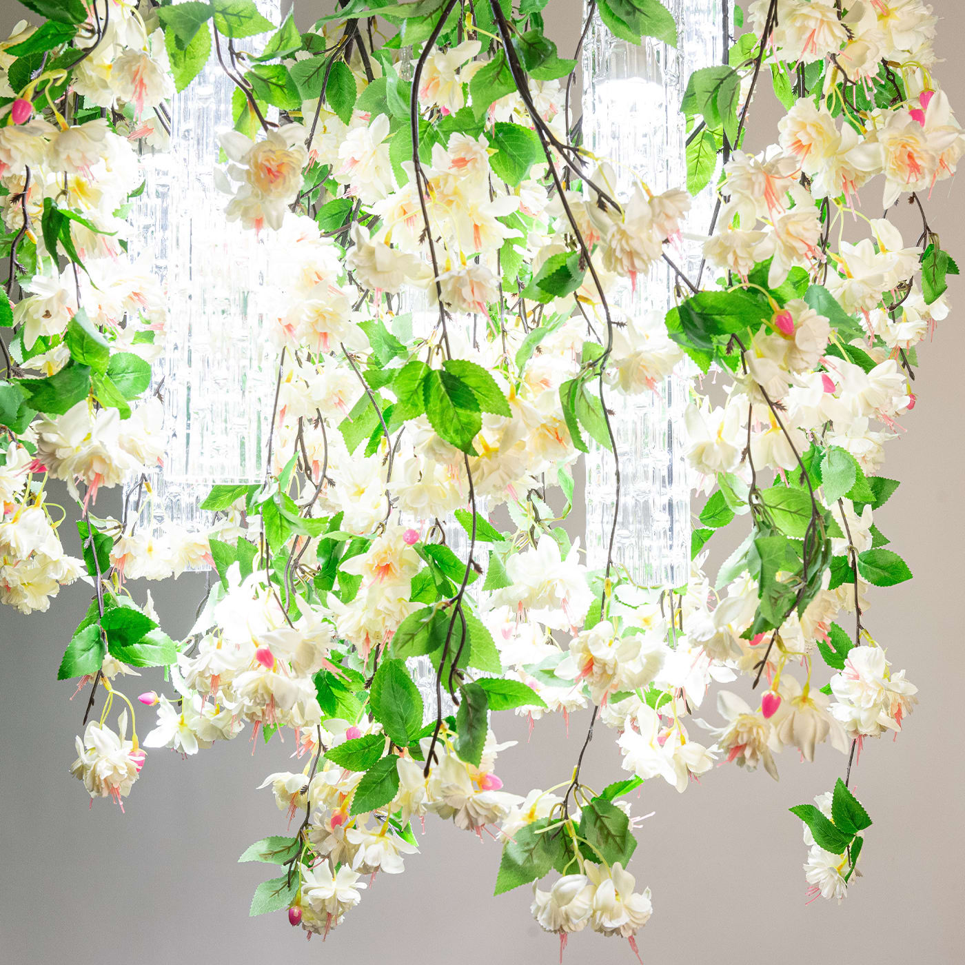 Lampadario Grande White Cascade