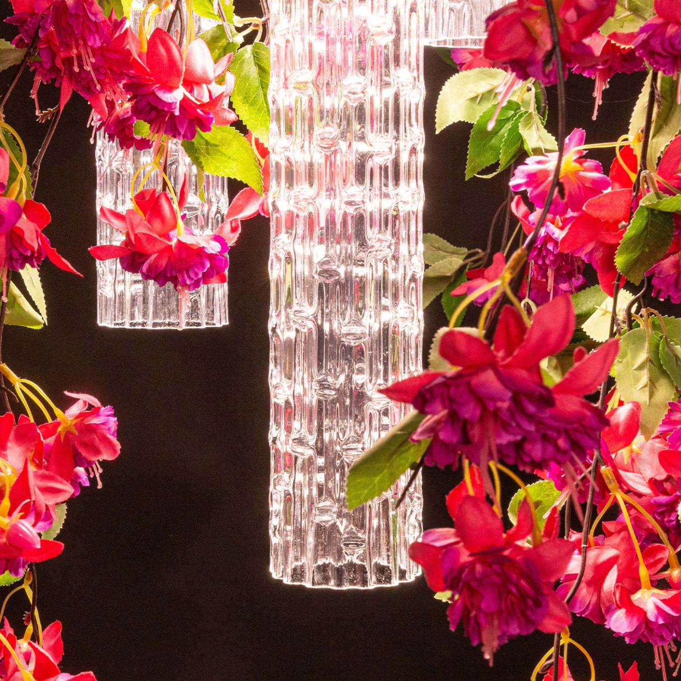Lampadario Piccolo Pink Cascade