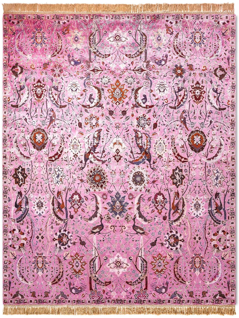 Tappeto Lusso Kerman Rosa | Misura: 305 x 427 cm