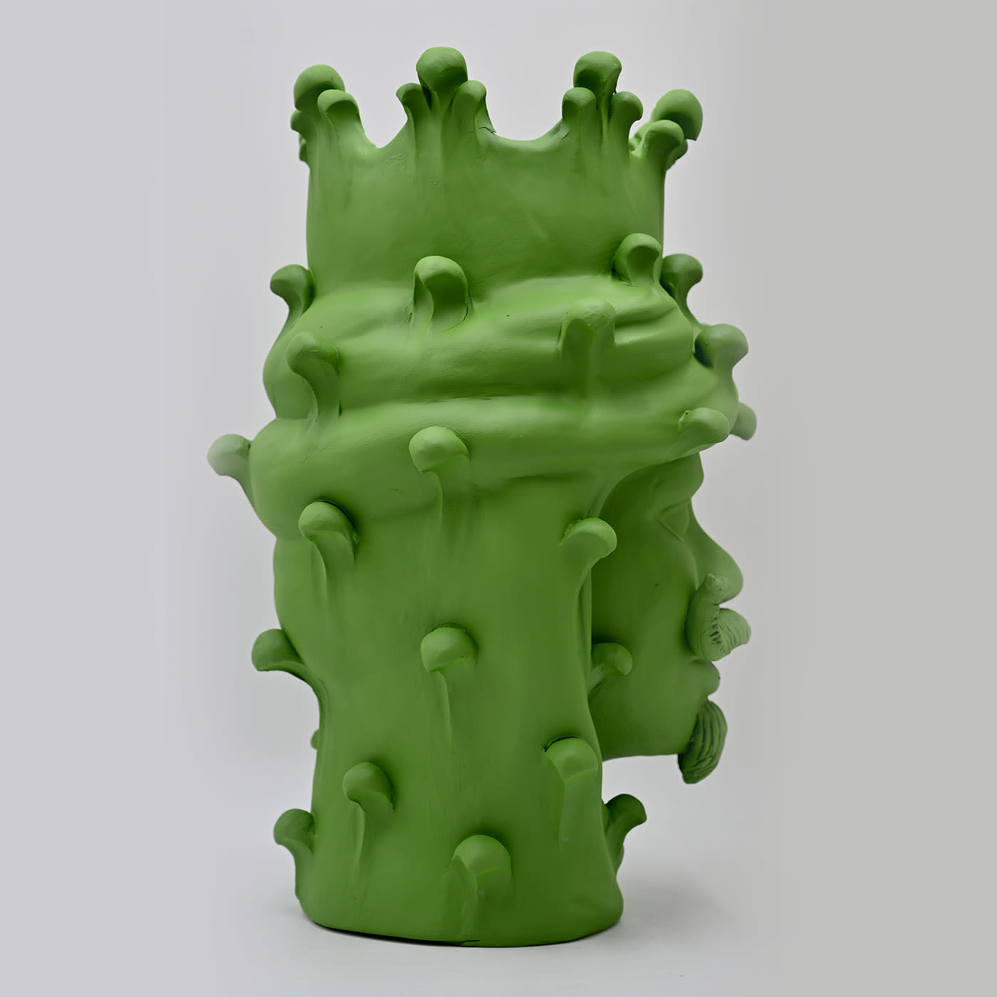 Testa di Moro Verde Opaco Scultura