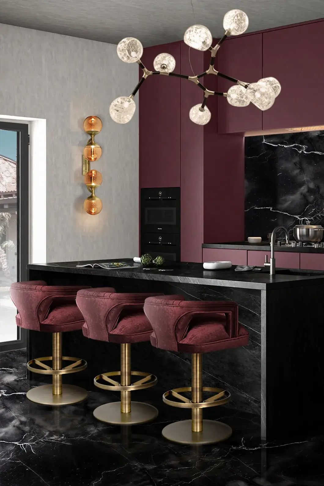 Sgabello da Banco Girevole Dune II - 1