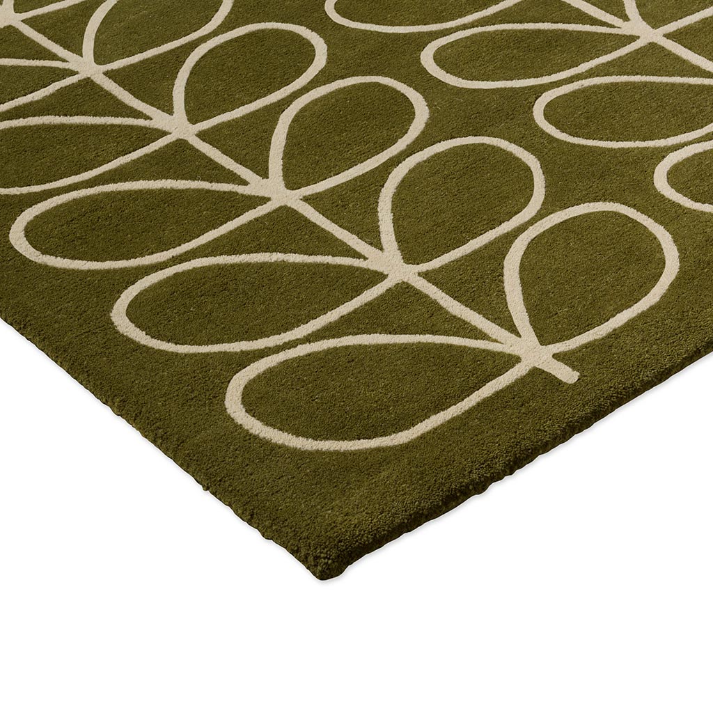 Linear Stem Olive Tappeto | Misura: 120 × 180 cm