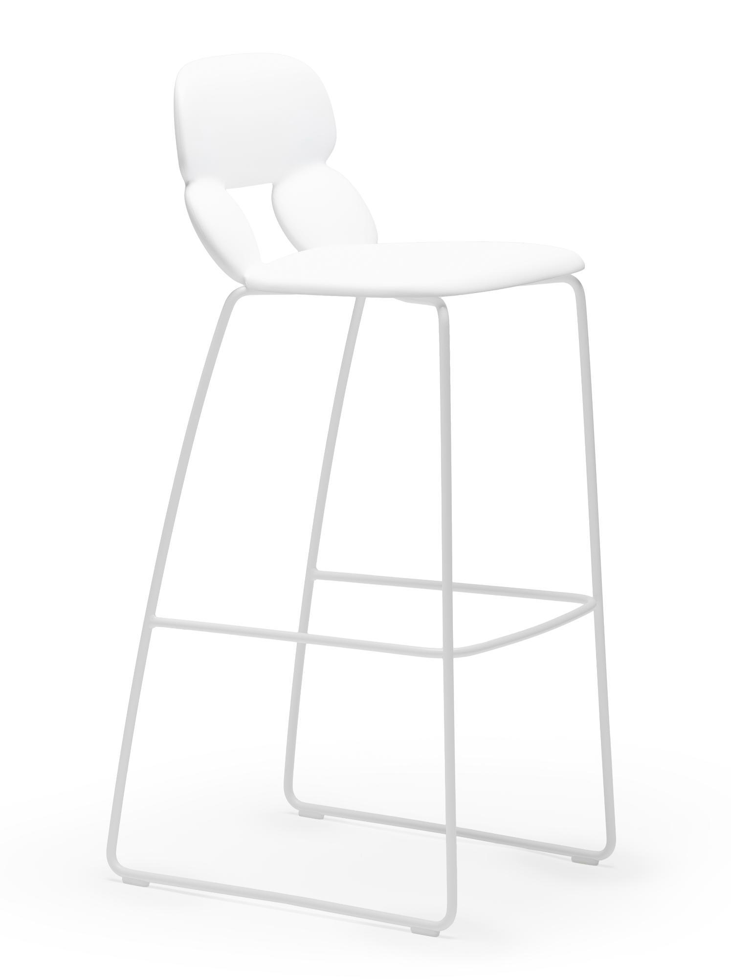 Sgabello da Bar Nube SL SG-80 Bianco