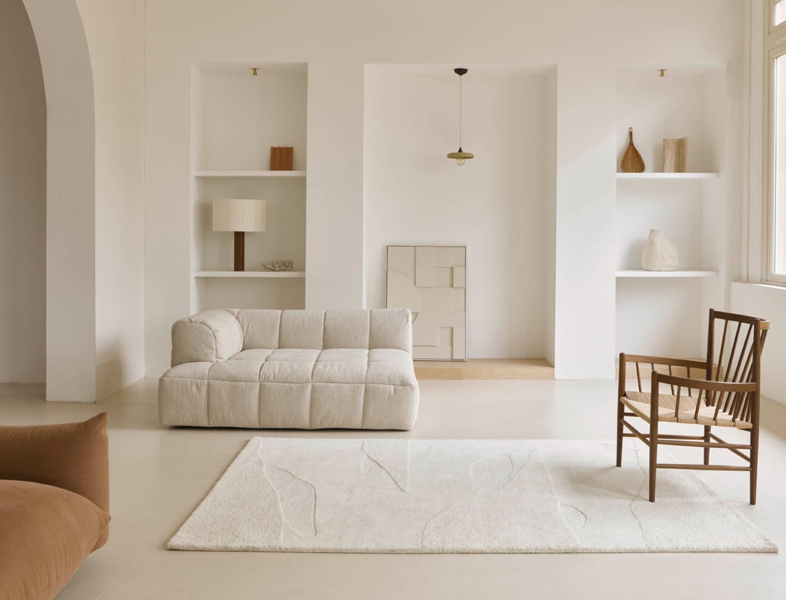 Tappeto Decor Paesaggio Bianco Lana 95001 | Misura: 200 x 280 cm