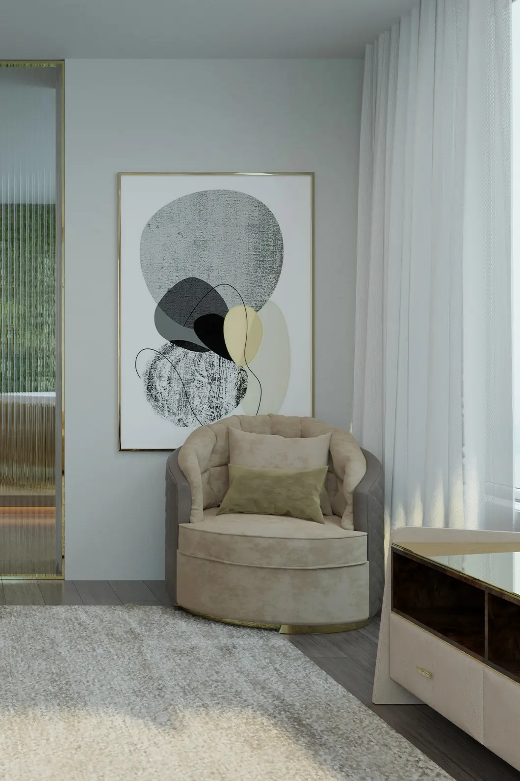 Poltrona Girevole Luxe - 1