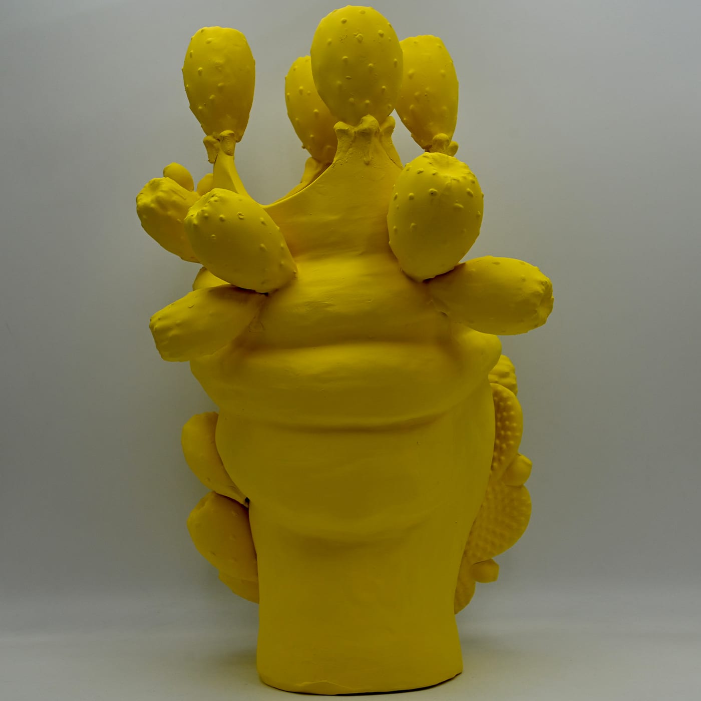 Testa di Moro Gialla Artigianale Scultura